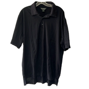 EUC Men’s Brooks Brother performance‎ knit polo size L black